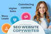 write converting content for your website using my copywriting skill