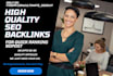provide high quality SEO backlinks for quick ranking boost