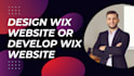 create your wix website or develop wix website responsively