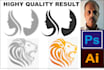 do redesign, recreate logo in adobe photoshop,  illustrator