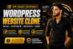 design , redesign, clone or  duplicate wordpress website deisgn or development