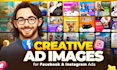 design ad creative, facebook ad image, instagram post or social media creative