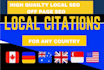 create top local citations for any country
