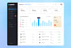 design dashboard, web app, CRM and admin panel UI