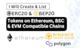 create erc20 bep20 token on ethereum and binance smart chain