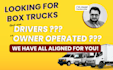 recruit non cdl box truck drivers and owner operators