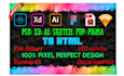 convert PSD, ai, xd, and multi page designs to pixel perfect, responsive website