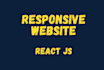 create a responsive website using react js