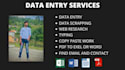 do fastest data entry in one day ,web scraping