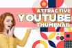 design unique youtube thumbnail for you