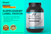 do supplement label design and product label design