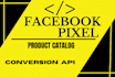 setup facebook conversation pixel tracking