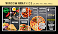 design custom window graphics , shopfront , signage design