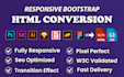 convert xd to html, PSD to html, figma to html, sketch to html css bootstrap