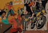 draw vintage illustration, 70s design and retro comic art