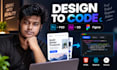 convert PSD, xd, figma to responsive HTML, reactjs or nextjs