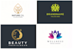 design wellness, yoga, spa, beauty logo