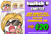 create a premium twitch emotes or badges