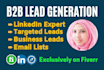do b2b lead generation by web research for any industry