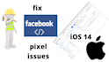 fix facebook pixel issues and update ios 14 conversion API
