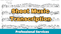 transcribe any song into sheet music