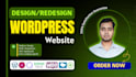build wordpress website design or redesign for your business