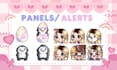 design custom static or animated twitch alerts, overlays, and panels for