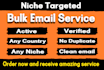 find 100k targeted active and verified bulk email list for email marketing
