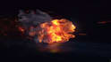 fire effect lion 3d animated logo