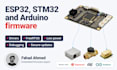 develop esp32, stm32 and arduino firmware for your electronic product