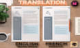 translate your indesign brochure into another diff language