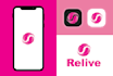 modern mobile app logo and app icon design