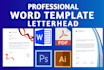 create proposal word template, report letterhead