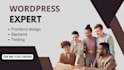 create an attractive wordpress website with backend in php