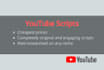 write engaging youtube scripts