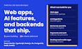 take your idea into production as a full stack engineer