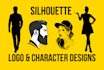 design unique silhouette logo and character