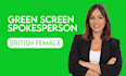 be your professional british female green screen presenter