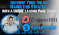create a unique convertkit or systeme io landing page design