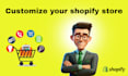 customize your shopify store, setup shopify ecommerce store