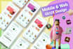 design mobile app UI UX design, website UI UX design