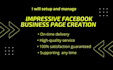 setup and manage  facebook business page creation