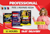 design professional events, club, sports, and dj party flyer