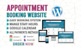 create appointment booking website using amelia,bookly or booknetic