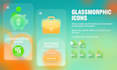 design glassmorphic custom icons