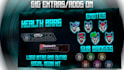 create animated twitch, kick overlay, logo, twitch, kick stream package