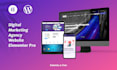 develop digital marketing agency website with elementor pro