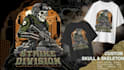 create custom skull and skeleton illustration for clothing