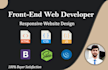 be your front end web developer using html css bootstrap js