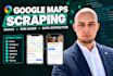 do google maps scraping and find emails, b2b lead generation